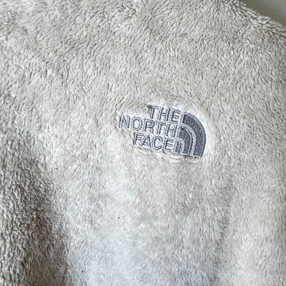 The North Face Osito Women's Off-White Plush Fleece Zip Front Jacket Size L - Picture 7 of 14